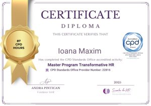 Ioana Maxim Expert HR Master Diploma Scoala de HR