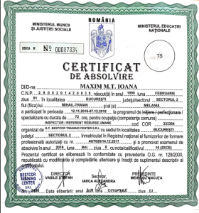 Ioana Maxim Expert HR Diploma Inspector HR