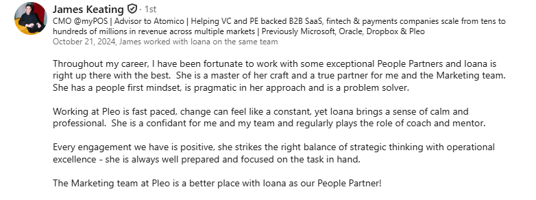 Review James Keating B2B